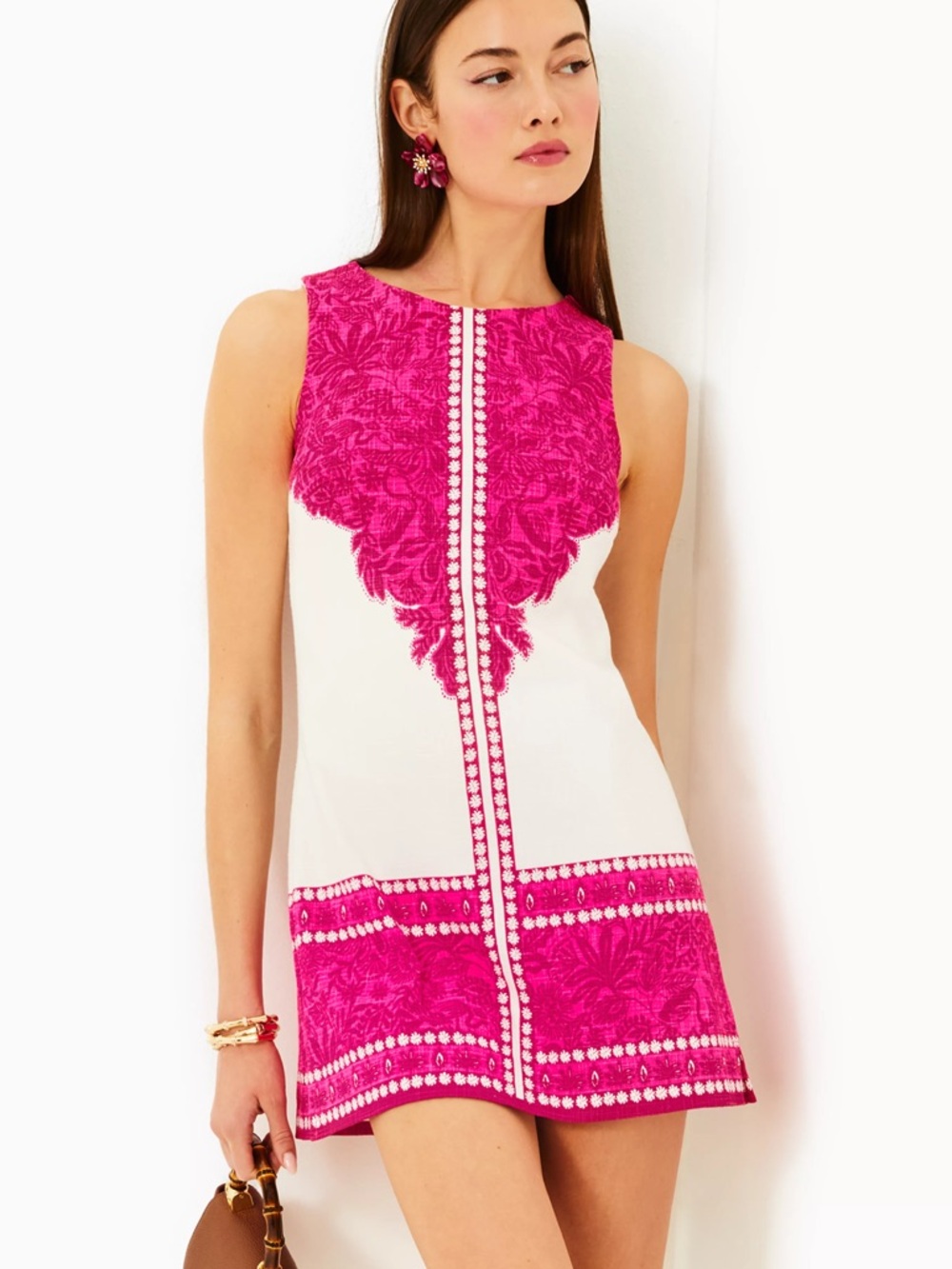 NWT Lilly Pulitzer Mina Sleeveless Romper-Passion Fruit Pink Jungle Escape Sz 6 - Picture 1 of 14